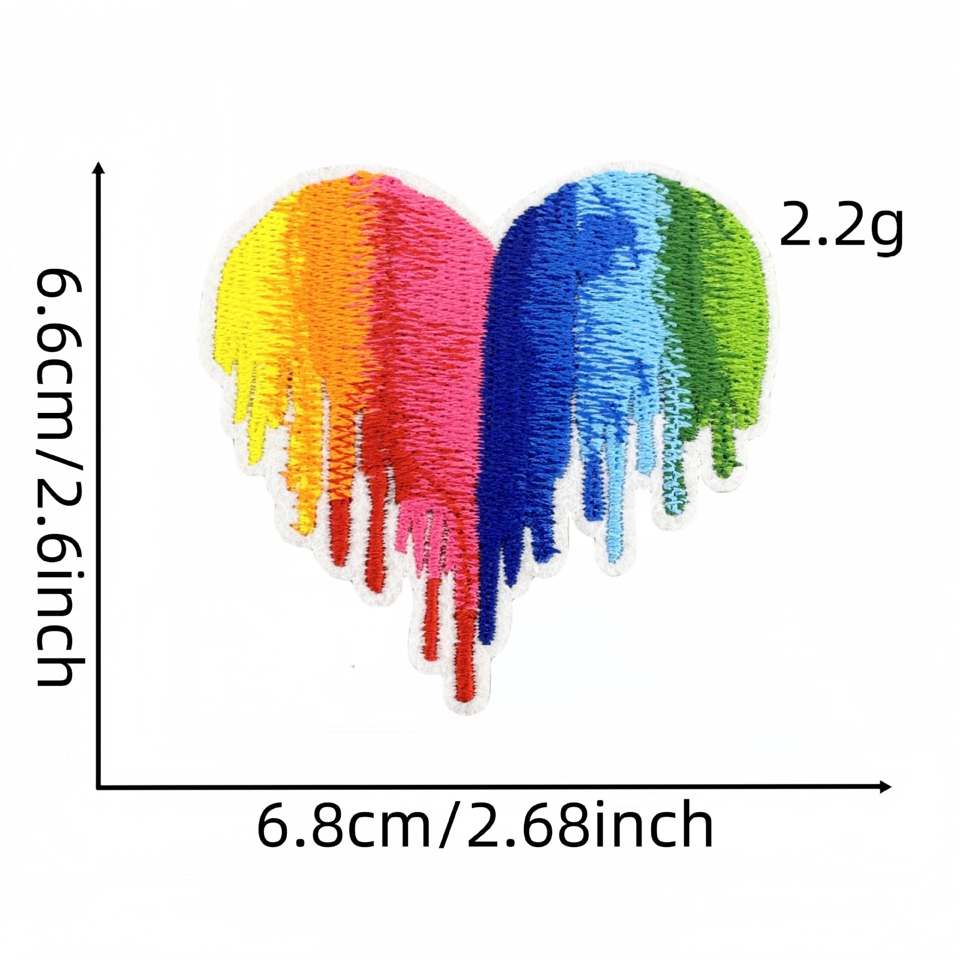 Wholesale Rainbow Embroidered patch FS